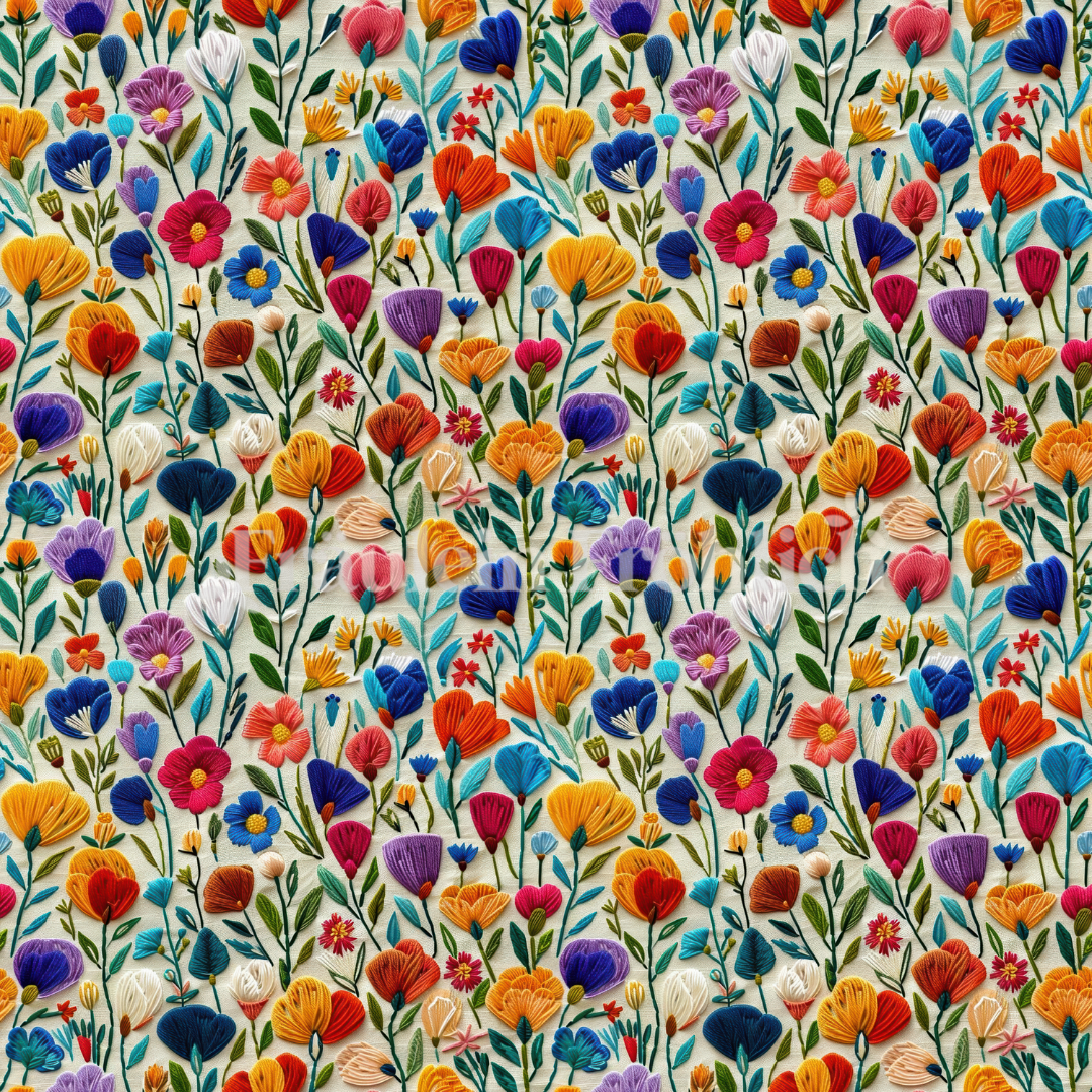 Vorbestellung Bunte Blümchen 3D Optik