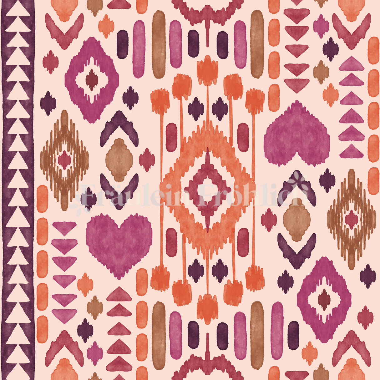 Vorbestellung | Boho Burgundy | verschiedene Stoffarten