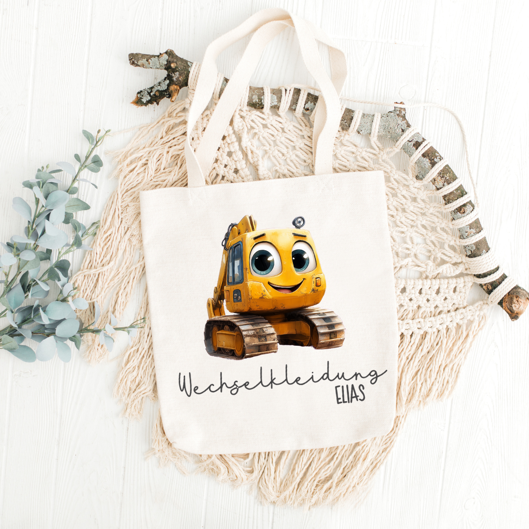 Beutel Wechselkleidung Bagger