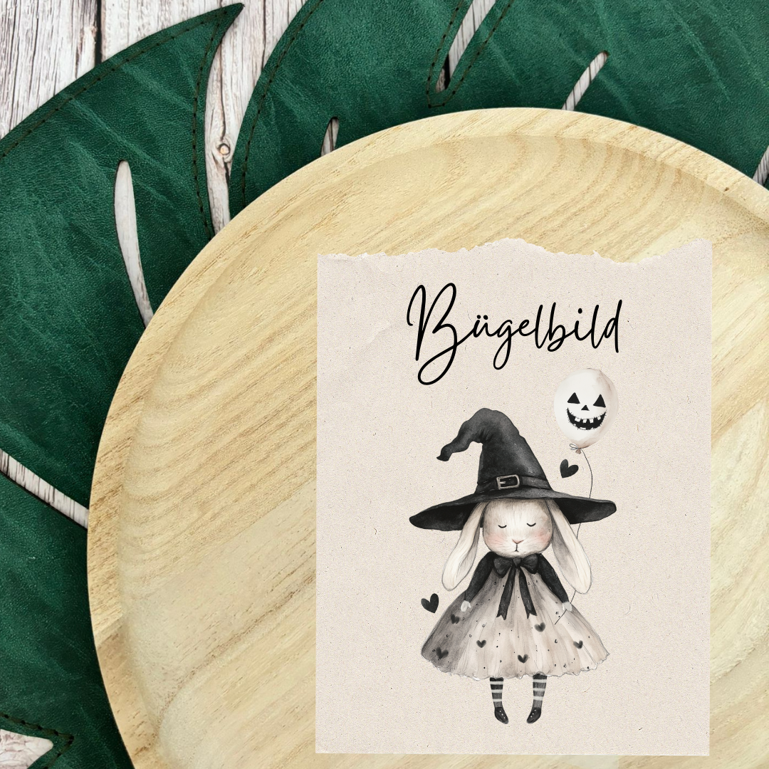 Bügelbild Hexenhasi 2