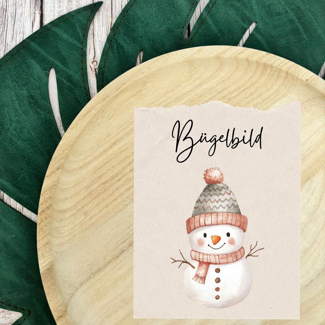 Bügelbild Schneemann 2