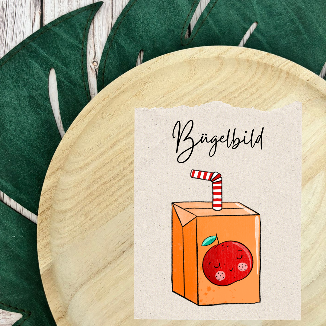 Bügelbild Drinkie Orange 3