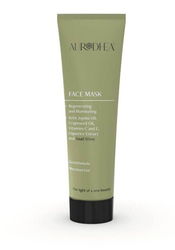 Aufhellende Gesichtsmaske mit Schneckenschleim