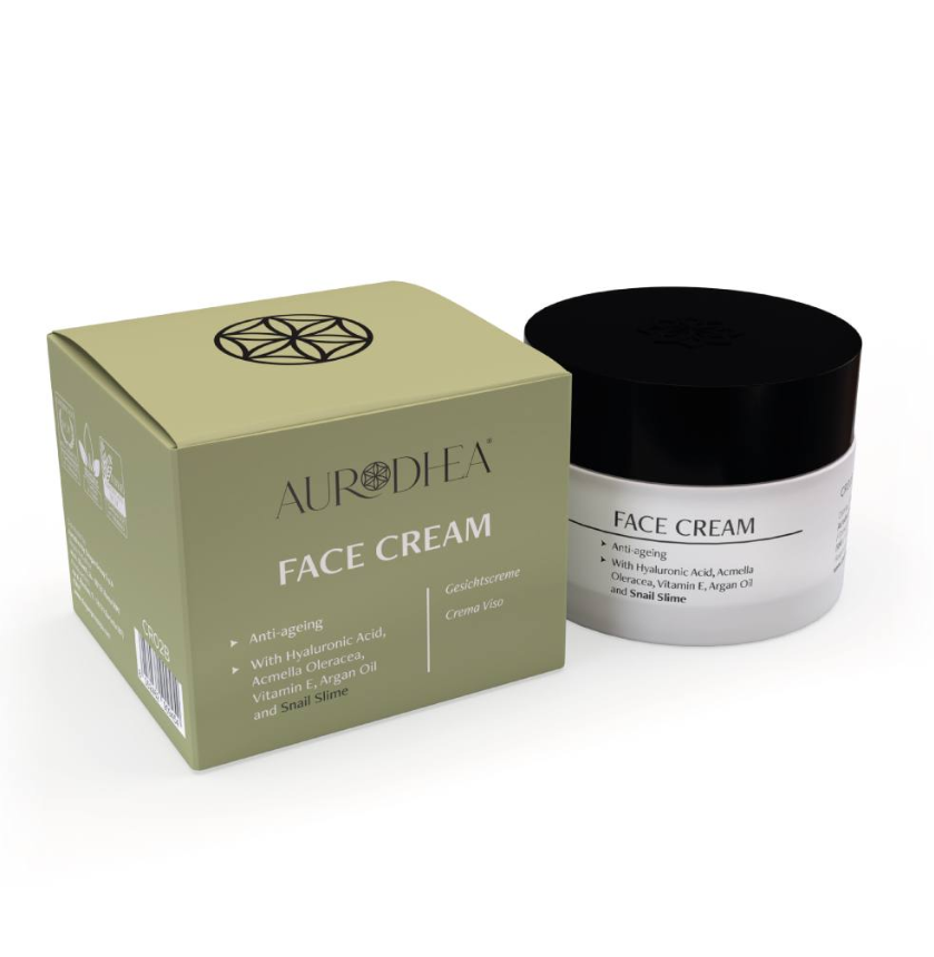 Gesichtscreme mit Schneckenschleim