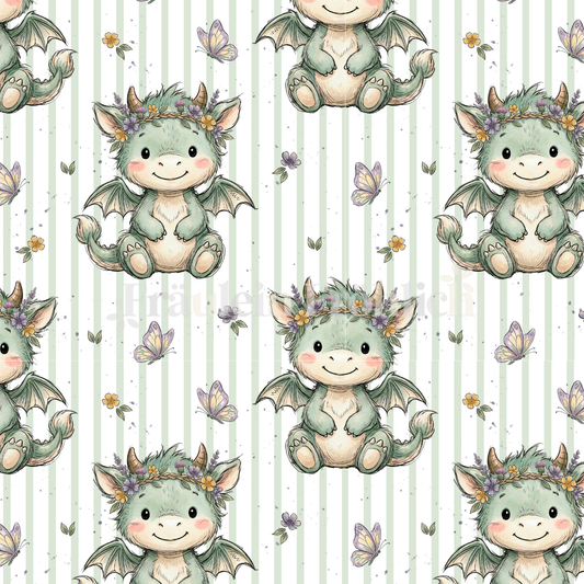Vorbestellung | Flower Dragon | verschiedene Stoffarten