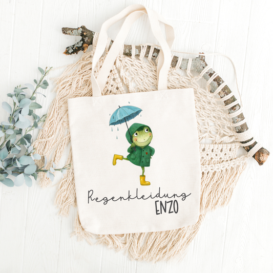 Beutel Regenkleidung Froschi grün