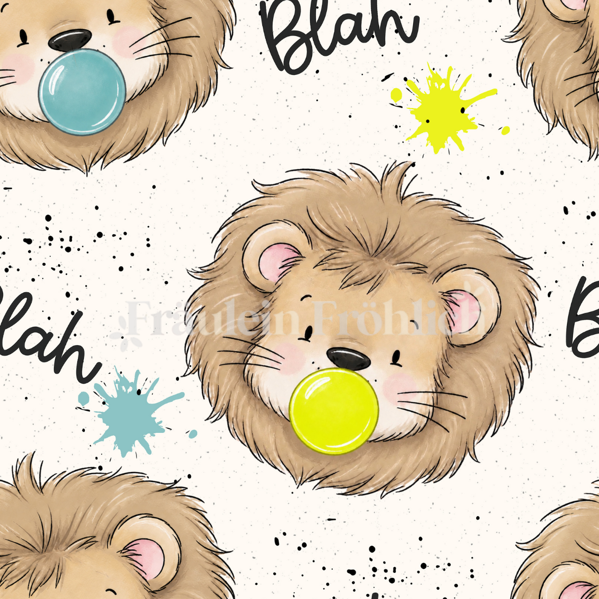 Vorbestellung | Bubble Gum Lion | verschiedene Stoffarten