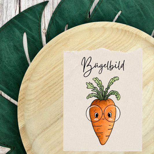 Bügelbild Karotte 1