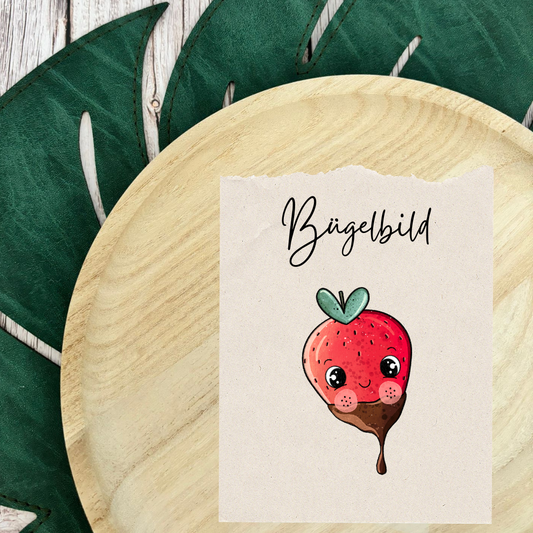 Bügelbild Schokoerdbeere 1