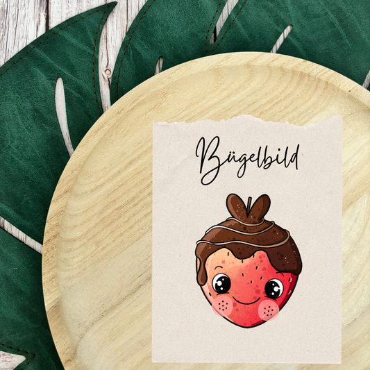 Bügelbild Erdbeere 2