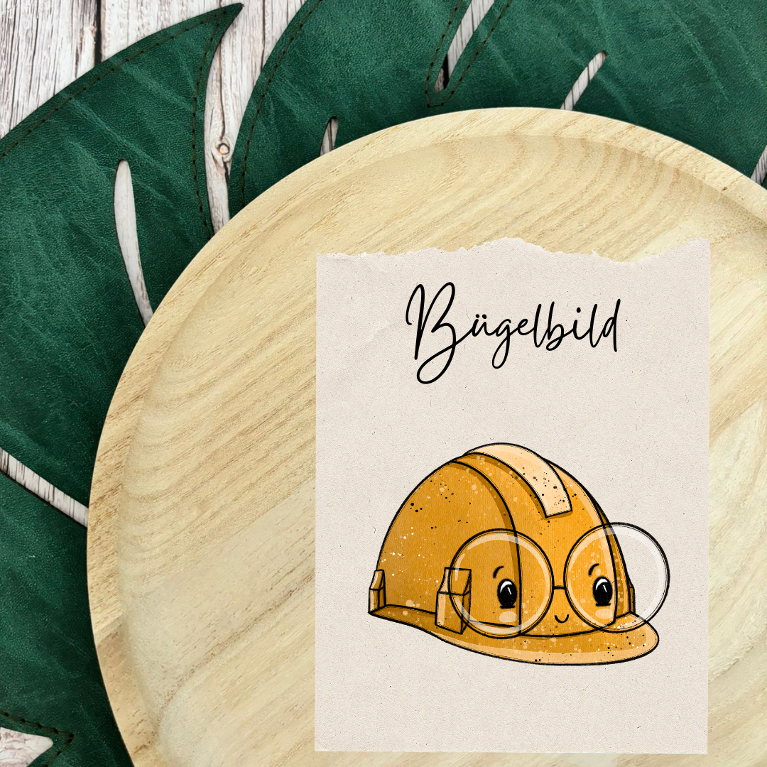 Bügelbild Helm