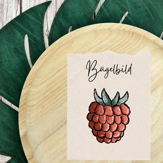 Bügelbild Himbeere