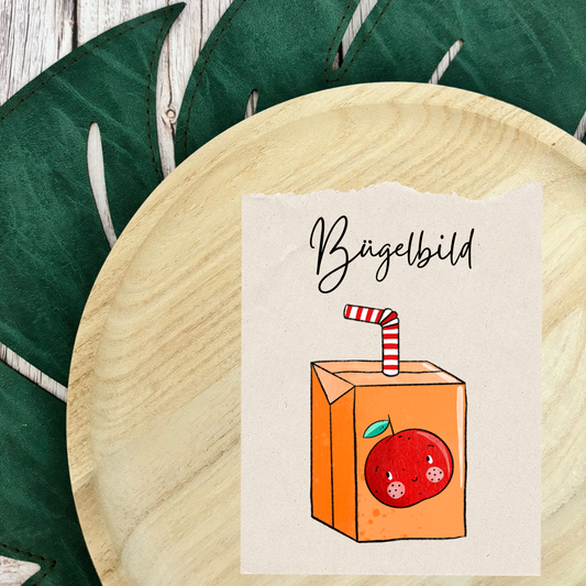 Bügelbild Drinkie Orange 1