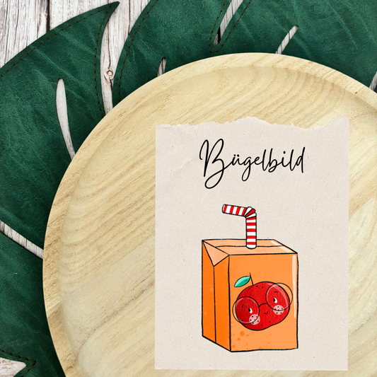 Bügelbild Drinkie Orange 2