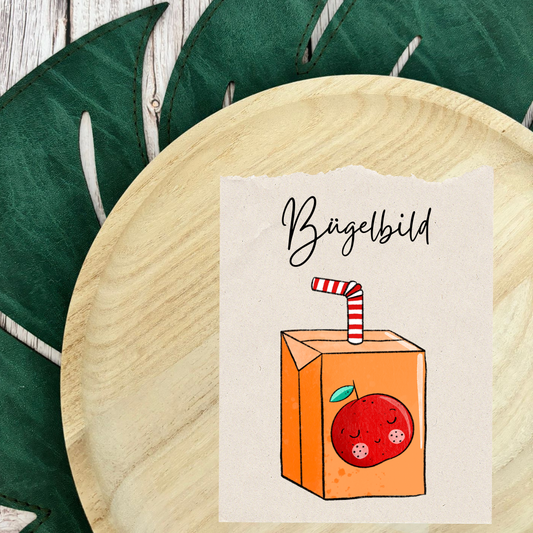 Bügelbild Drinkie Orange 3