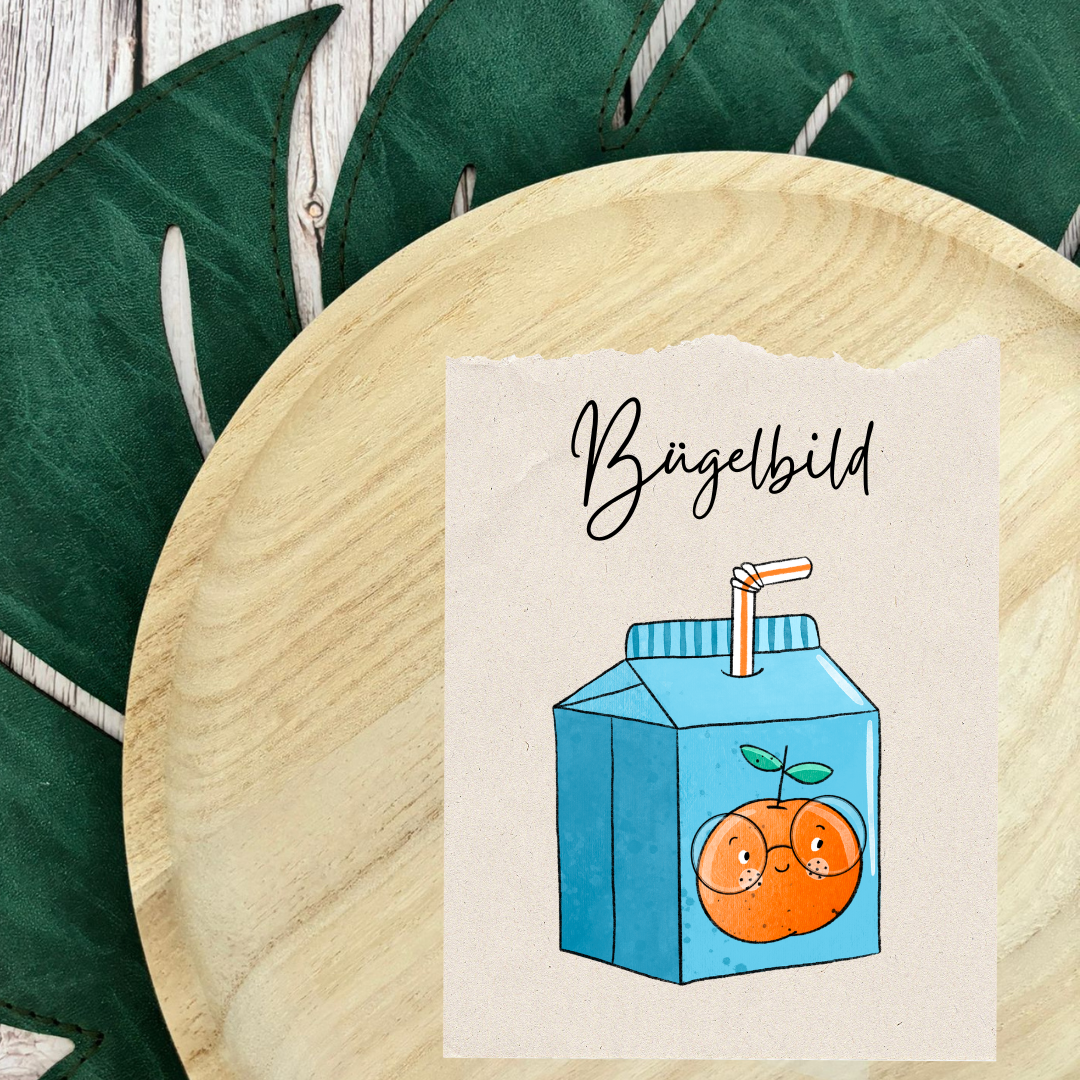 Bügelbild Drinkie Blue 1