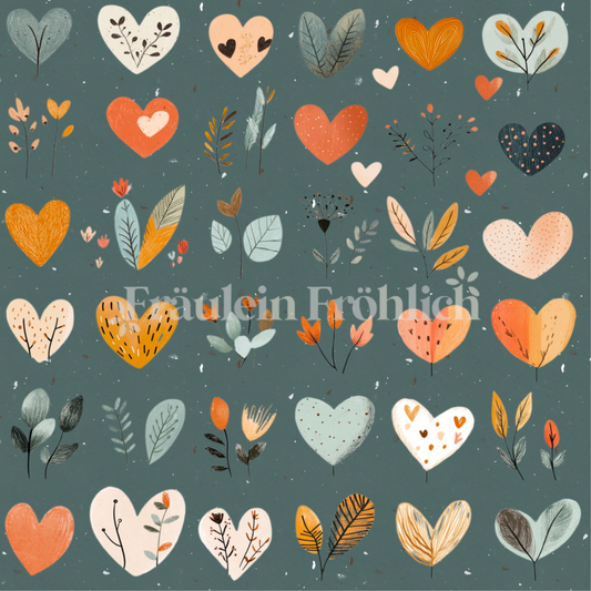 Vorbestellung | Floral Hearts | verschiedene Stoffarten