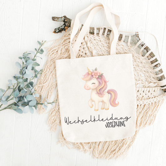 Beutel Wechselkleidung Einhorn