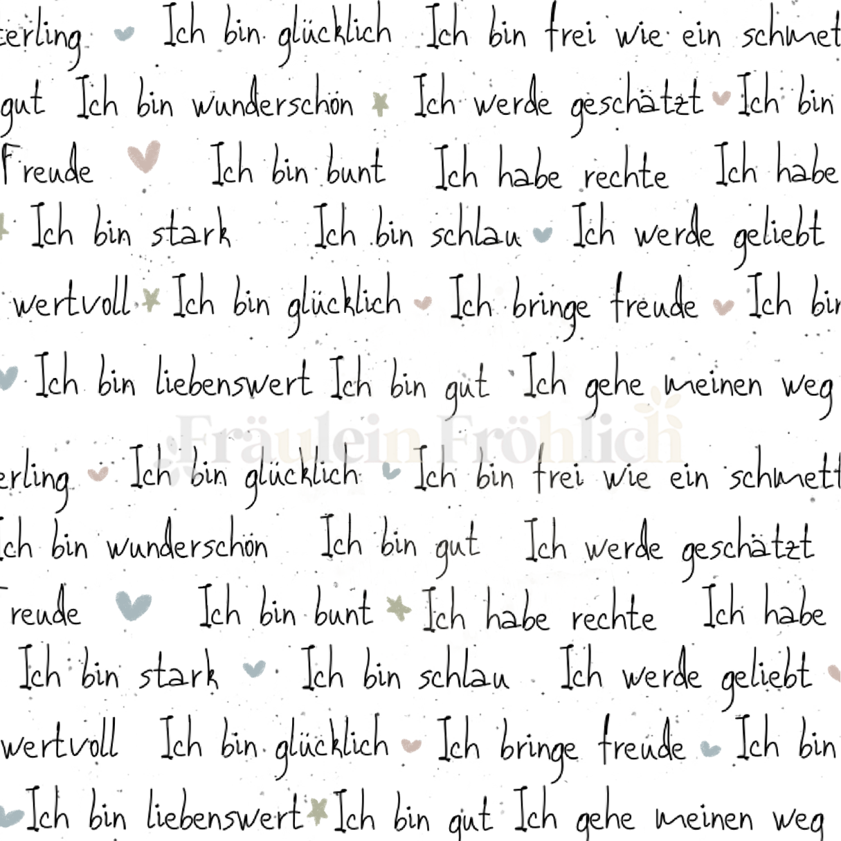 Vorbestellung | Affirmationen |  verschiedene Stoffarten