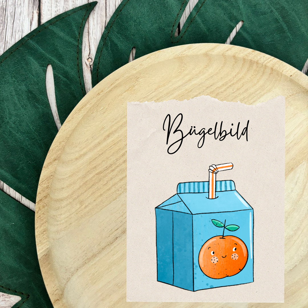 Bügelbild Drinkie Blue 2